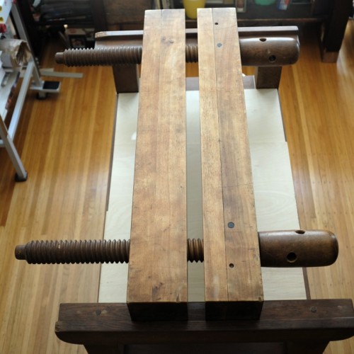Wooden press and tub