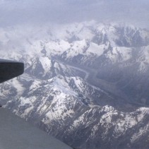 Flying over the Alaska Range